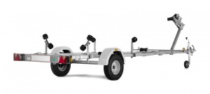 BASIC 650 - Przyczepa podłodziowa z rolkami, 650 kg