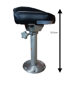 krzesło castingowe z nogą czarne [ BS6204 ]